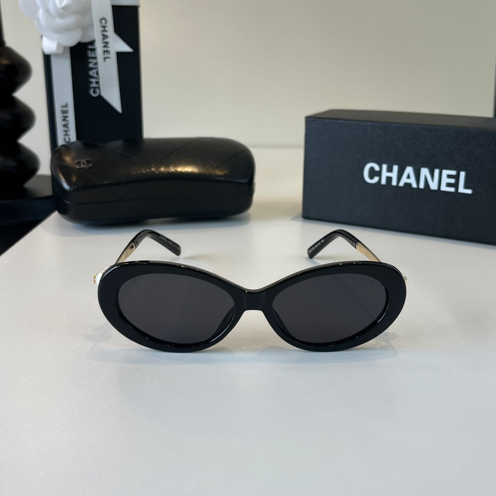 Chanel Cat-Eye Black Lens Sunglasses for Men & Women - 431524 - detail image 2