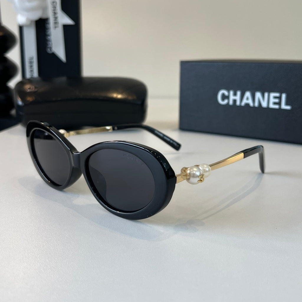 Chanel Cat-Eye Black Lens Sunglasses for Men & Women - 431524 - detail image 3