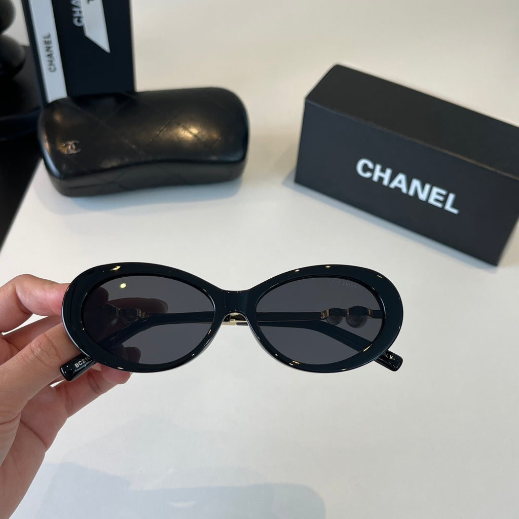 Chanel Cat-Eye Black Lens Sunglasses for Men & Women - 431524 - detail image 5