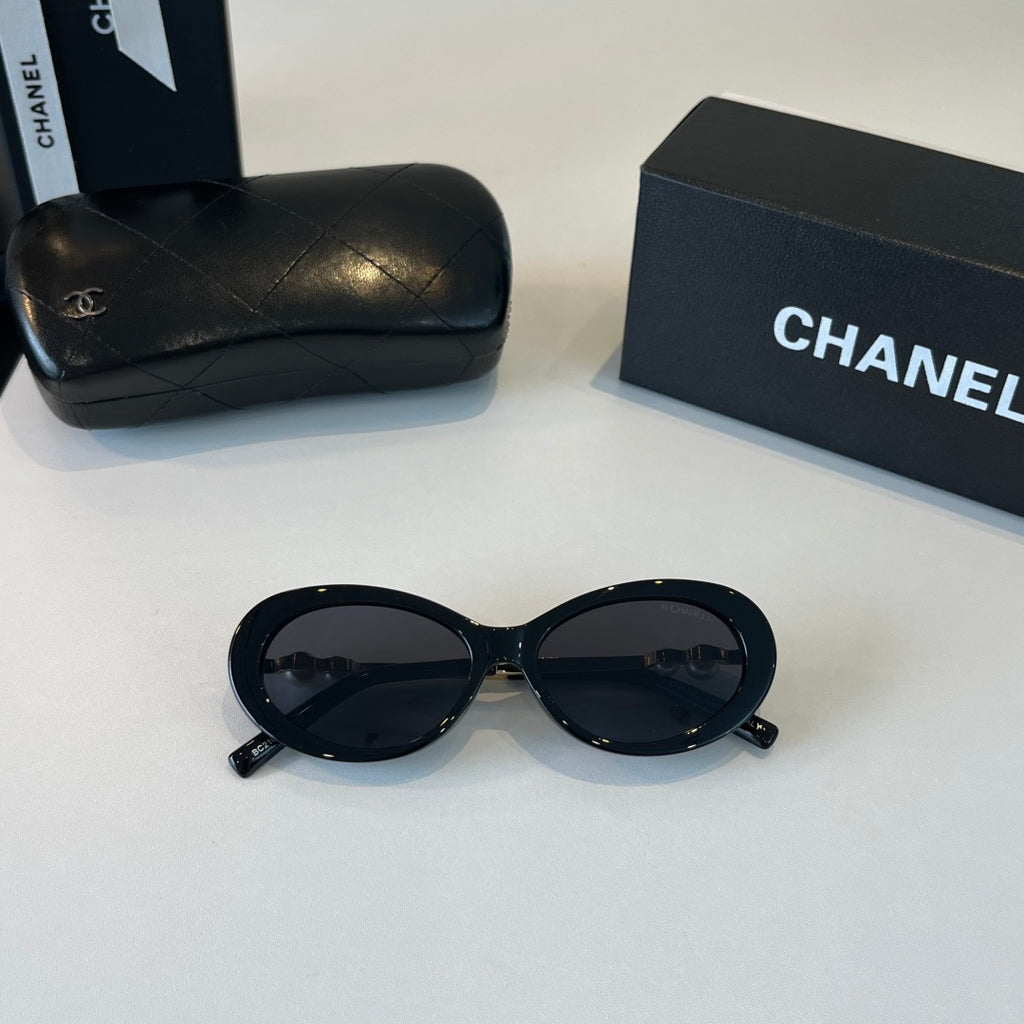 Chanel Cat-Eye Black Lens Sunglasses for Men & Women - 431524 - detail image 4