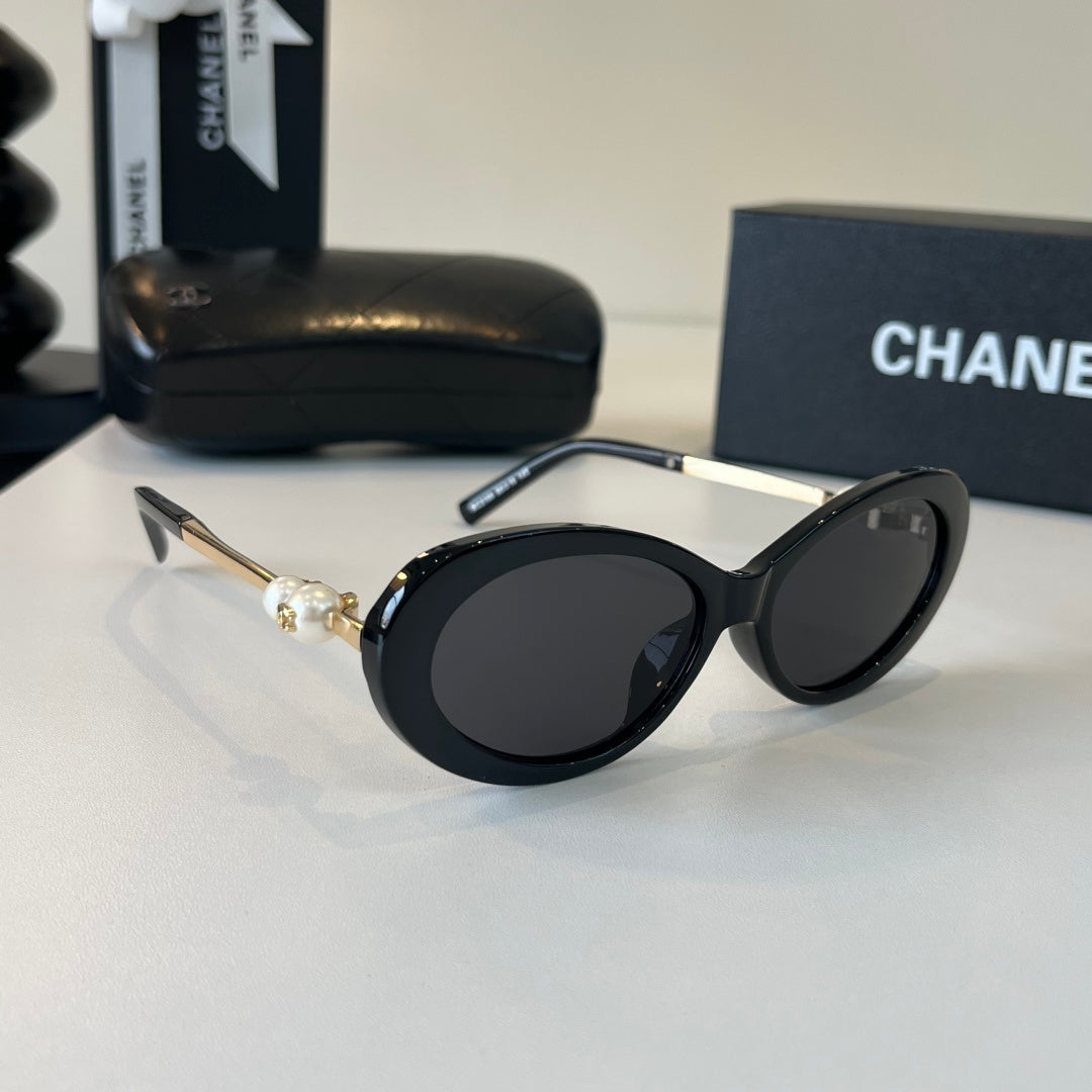 Chanel Cat-Eye Black Lens Sunglasses for Men & Women - 431524