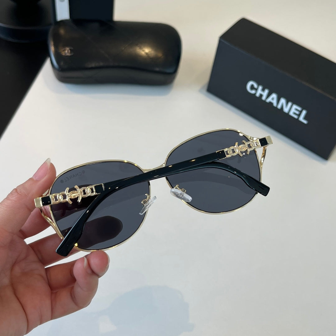 Chanel Metal Fashion Silver Lens Sunglasses for Women - 431527 - detail image 9