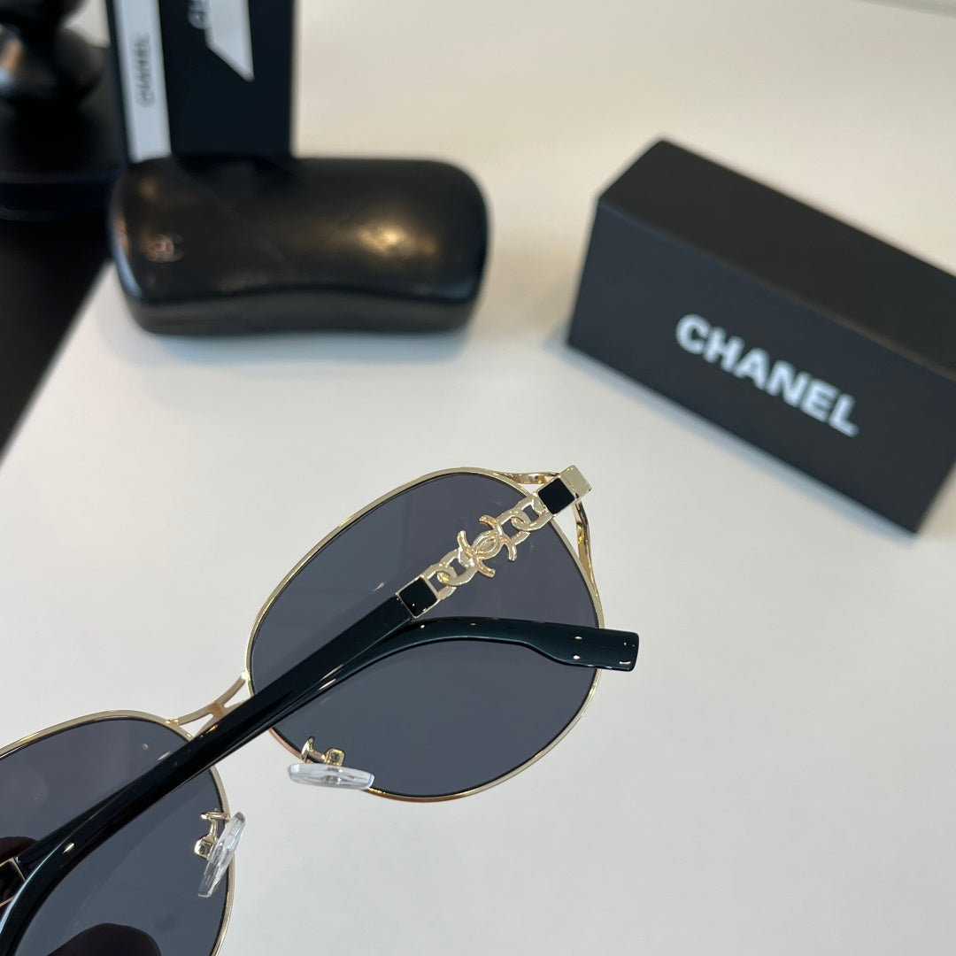 Chanel Metal Fashion Silver Lens Sunglasses for Women - 431527 - detail image 8