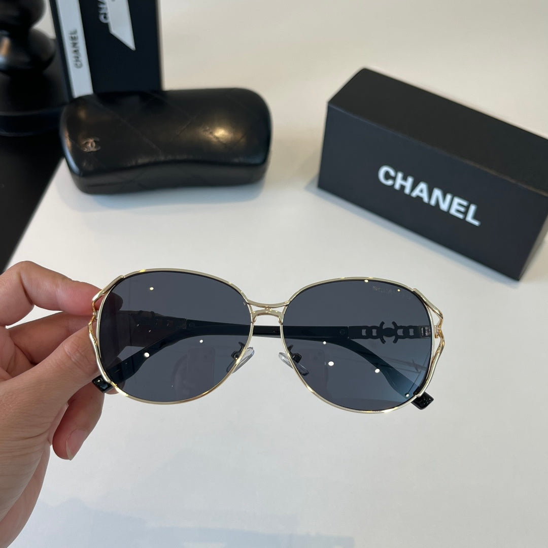 Chanel Metal Fashion Silver Lens Sunglasses for Women - 431527 - detail image 6