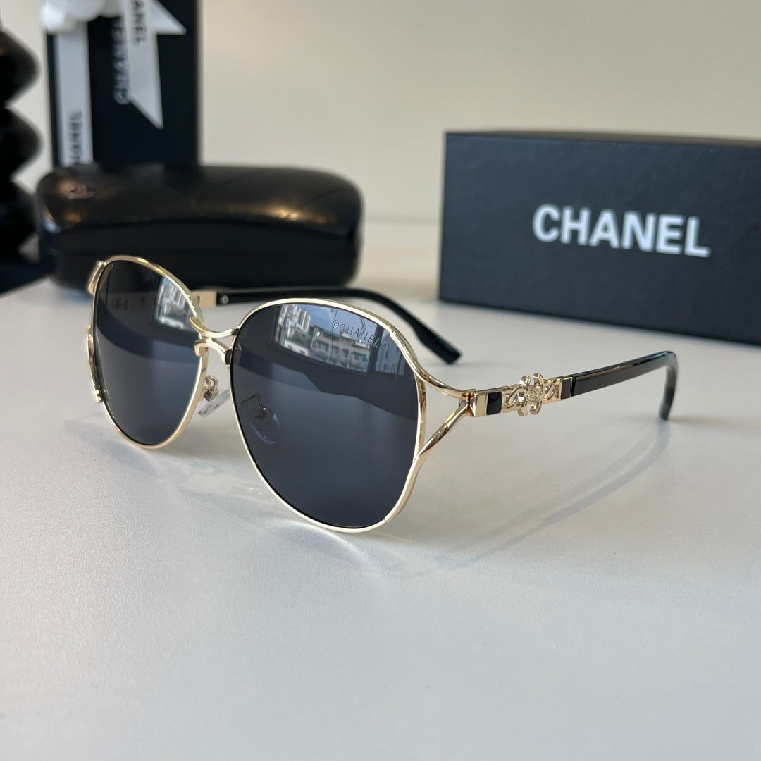 Chanel Metal Fashion Silver Lens Sunglasses for Women - 431527 - detail image 3
