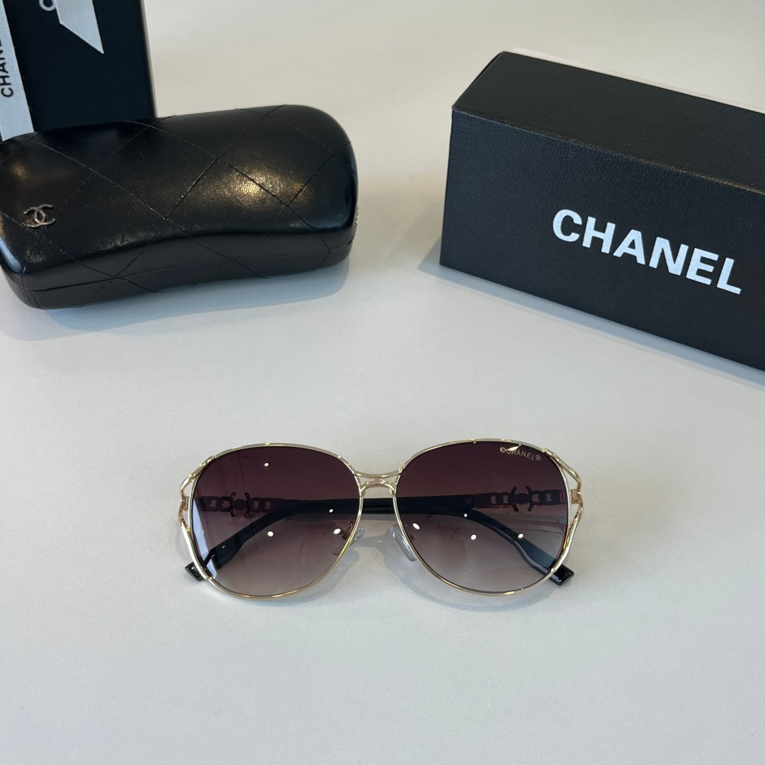 Chanel Metal Fashion Silver Lens Sunglasses for Women - 431528 - detail image 4