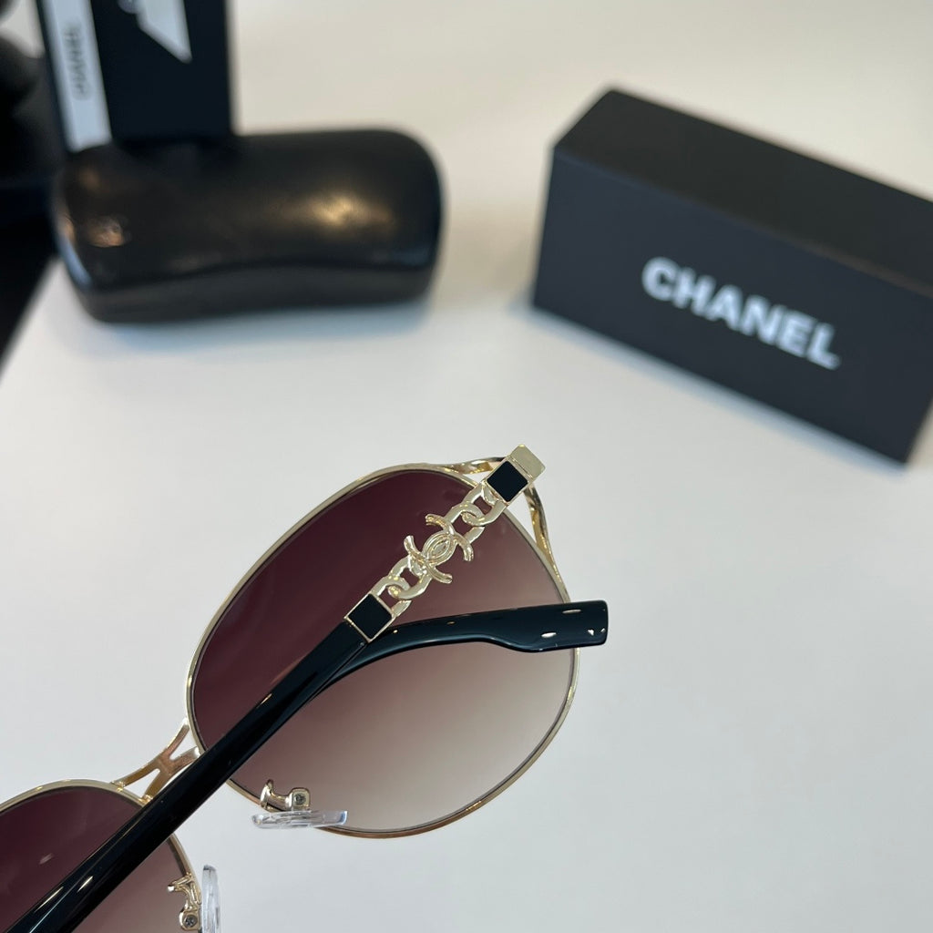 Chanel Metal Fashion Silver Lens Sunglasses for Women - 431528 - detail image 7