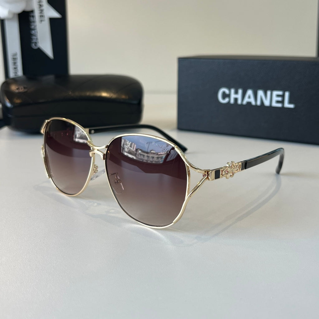 Chanel Metal Fashion Silver Lens Sunglasses for Women - 431528 - detail image 3