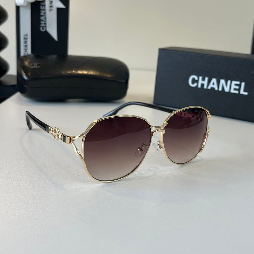 Chanel Metal Fashion Silver Lens Sunglasses for Women - 431528