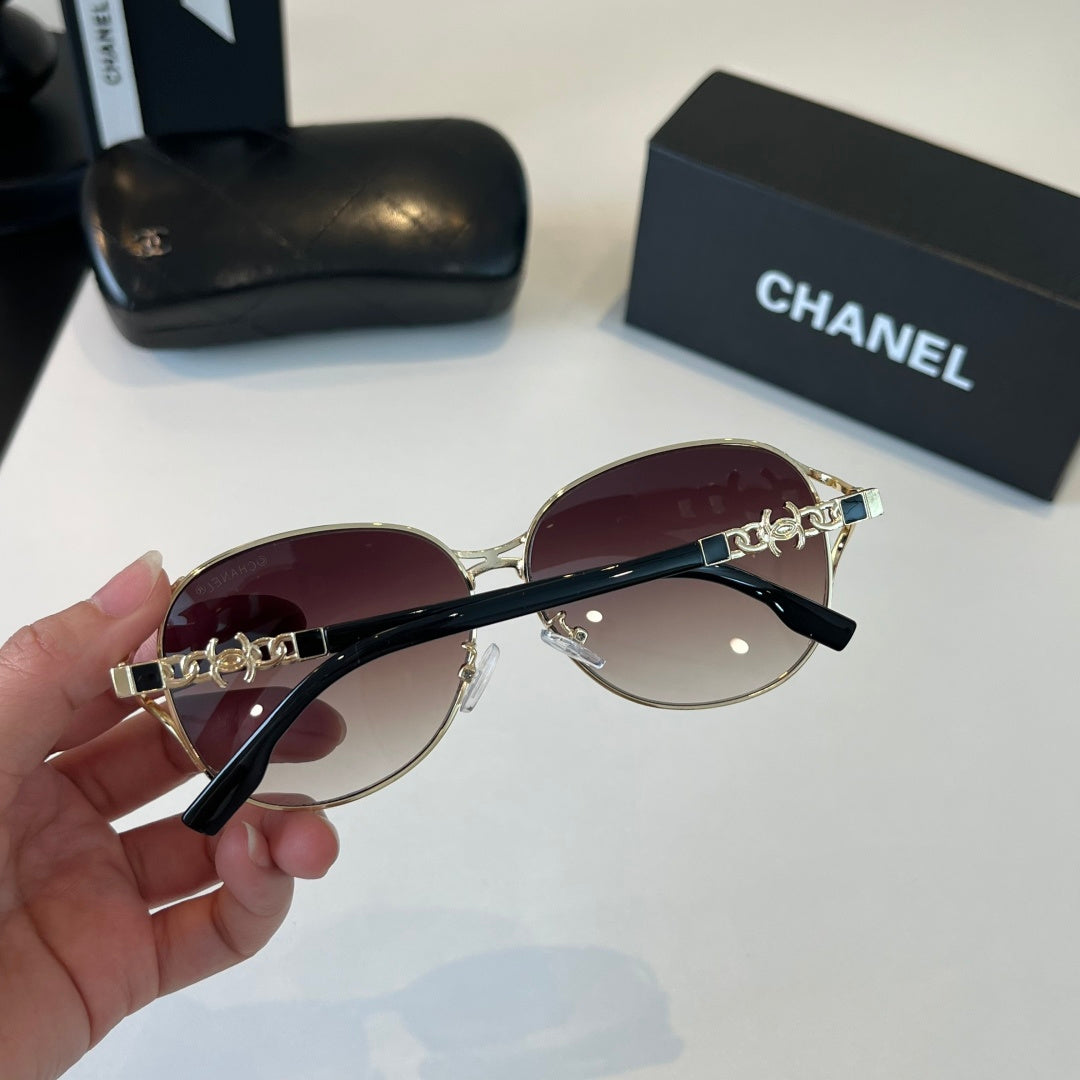 Chanel Metal Fashion Silver Lens Sunglasses for Women - 431528 - detail image 8