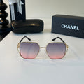 Chanel Metal Fashion Silver Lens Sunglasses for Women - 431529