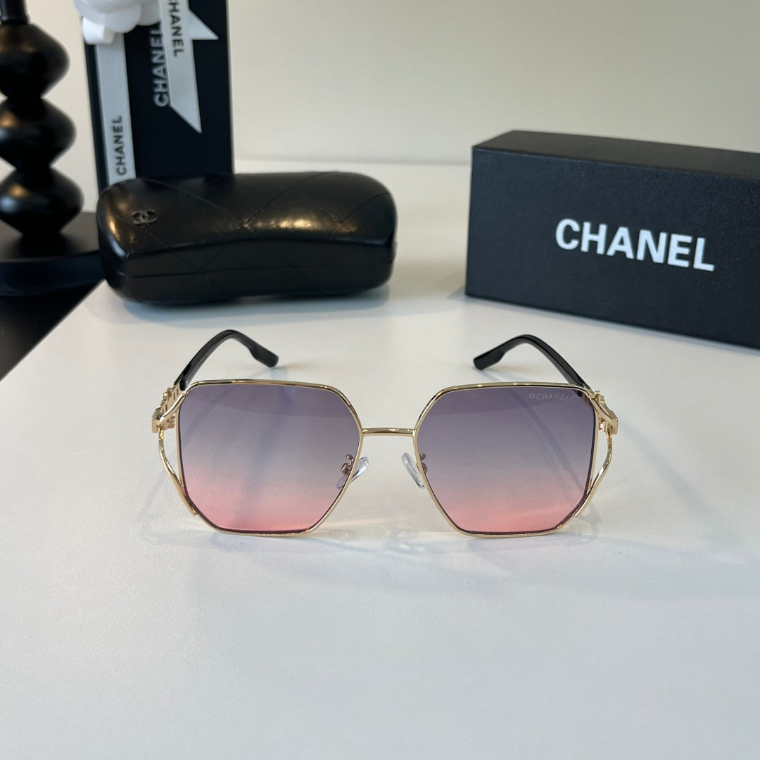 Chanel Metal Fashion Silver Lens Sunglasses for Women - 431529