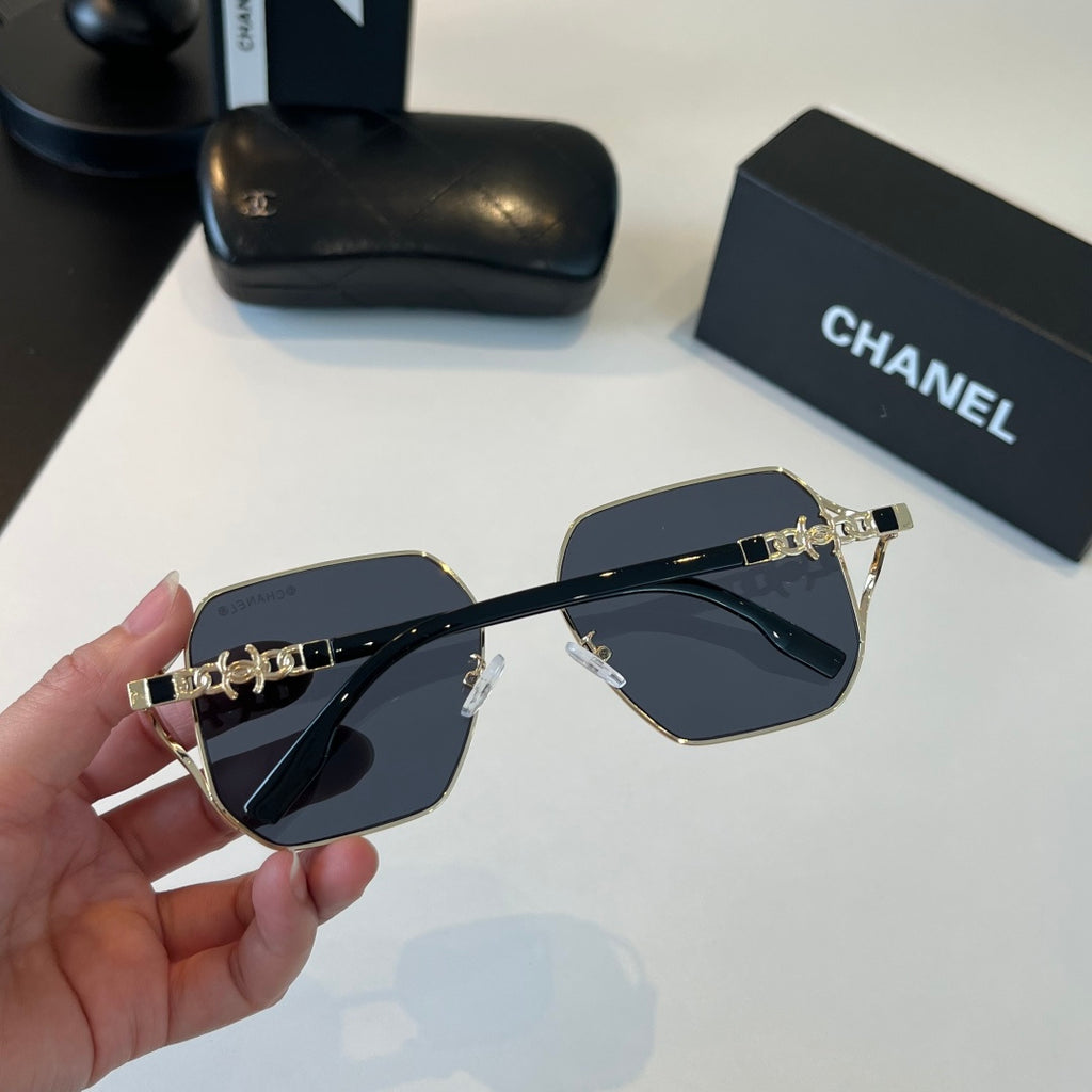 Chanel Metal Fashion Silver Lens Sunglasses for Women - 431530 - detail image 8