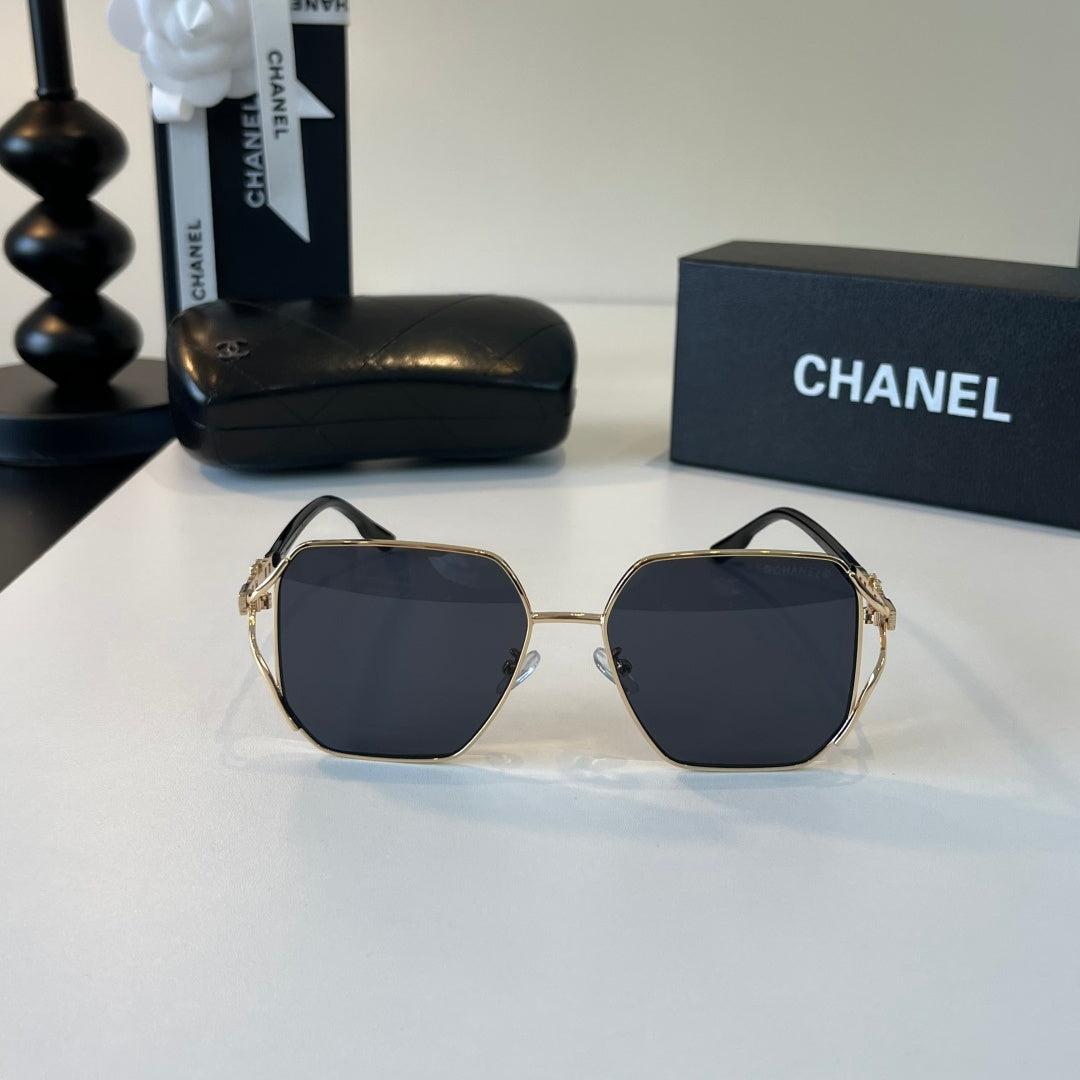 Chanel Metal Fashion Silver Lens Sunglasses for Women - 431530 - detail image 2