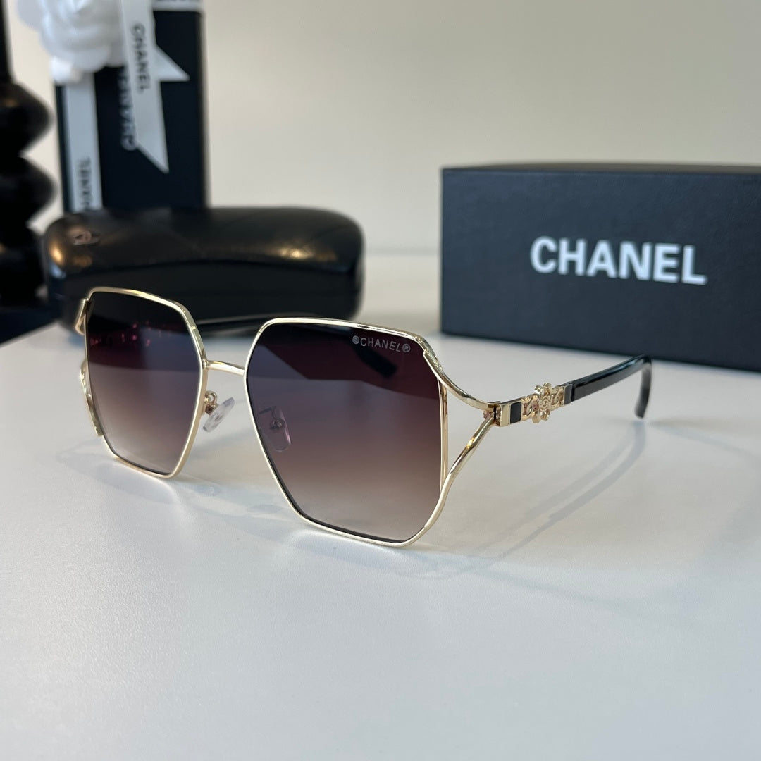 Chanel Metal Fashion Silver Lens Sunglasses for Women - detail image 3