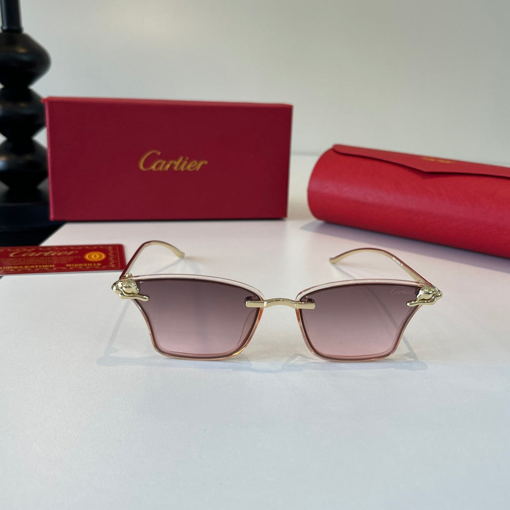 Cartier Lightweight Metal Rimless Silver Lens Sunglasses for Men & Wo - 432292 - detail image 2