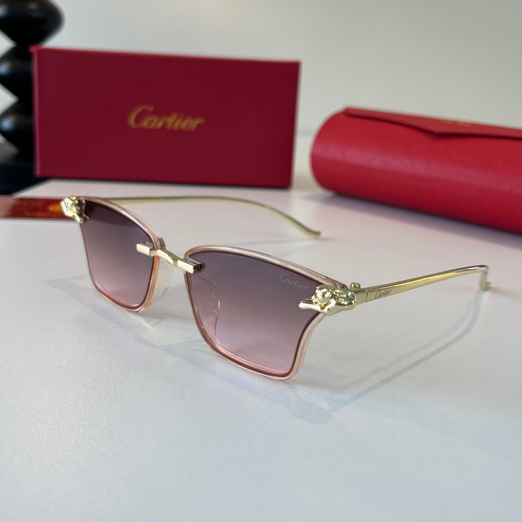 Cartier Lightweight Metal Rimless Silver Lens Sunglasses for Men & Wo - 432292 - detail image 3