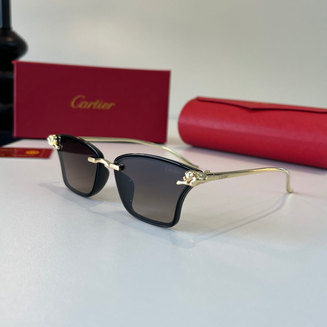 Cartier Lightweight Metal Rimless Silver Lens Sunglasses for Men & Wo - 432293 - detail image 3