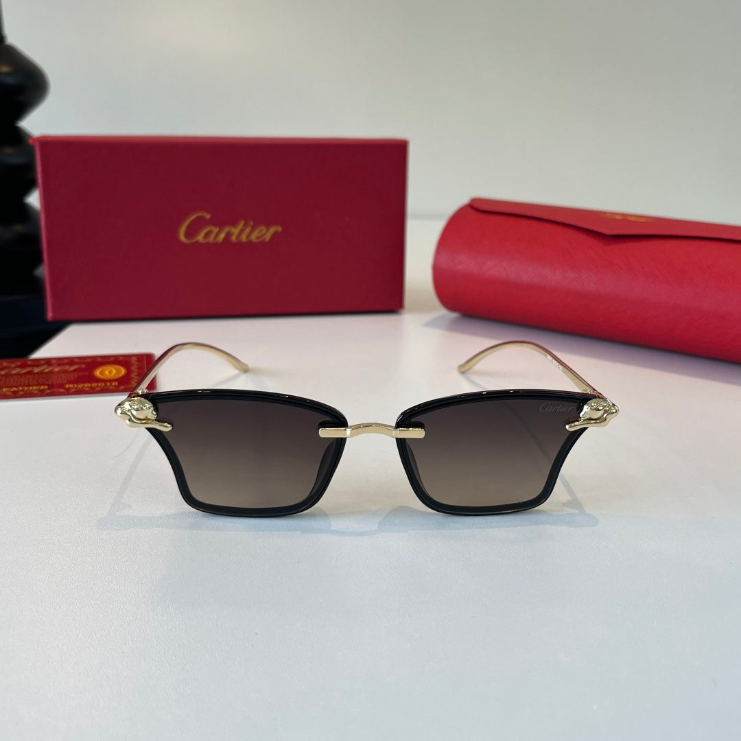 Cartier Lightweight Metal Rimless Silver Lens Sunglasses for Men & Wo - 487325 - detail image 2