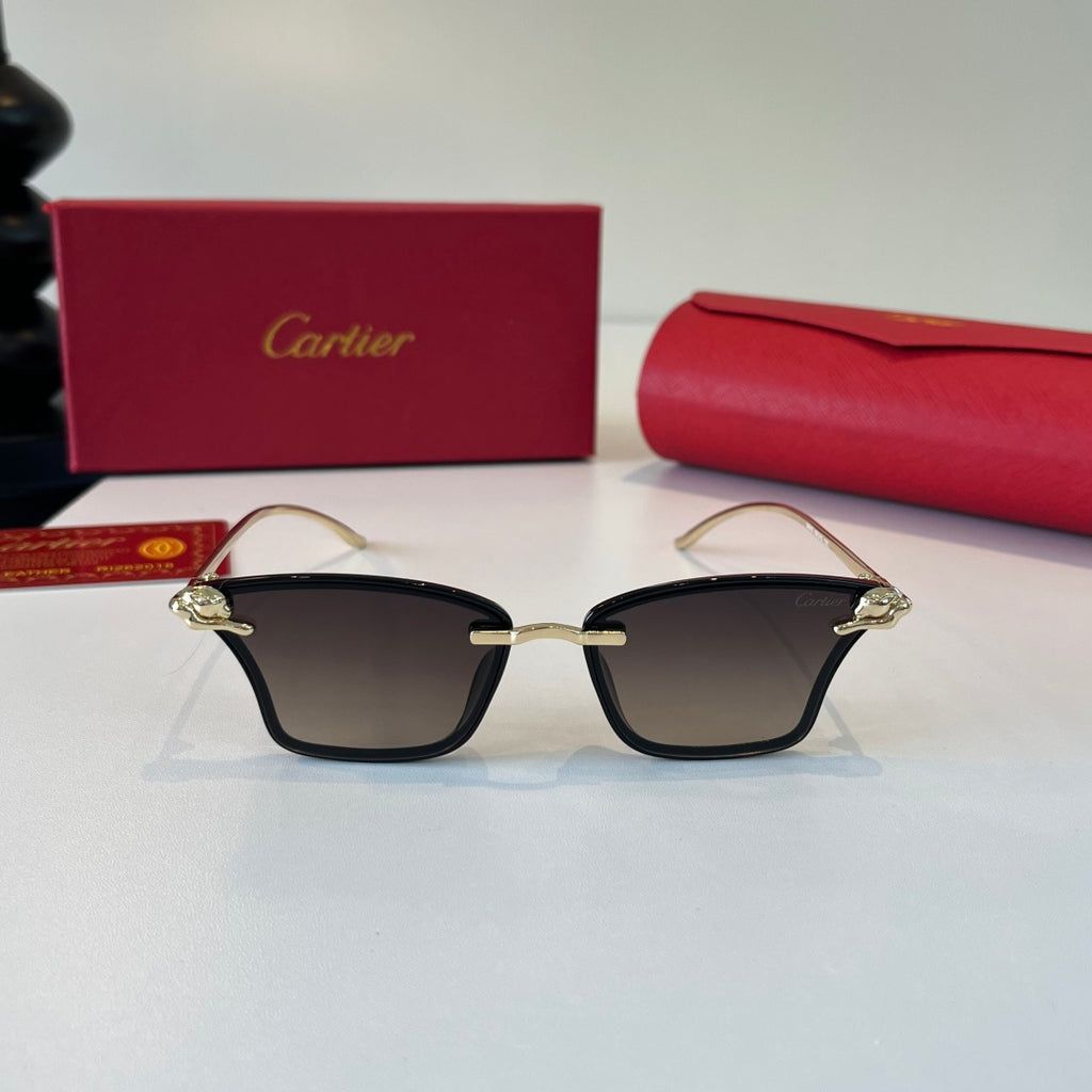 Cartier Lightweight Metal Rimless Silver Lens Sunglasses for Men & Wo - 432293 - detail image 2