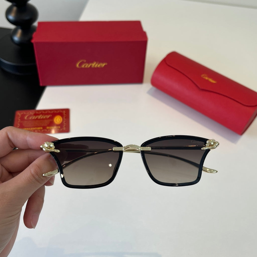 Cartier Lightweight Metal Rimless Silver Lens Sunglasses for Men & Wo - 487325 - detail image 5