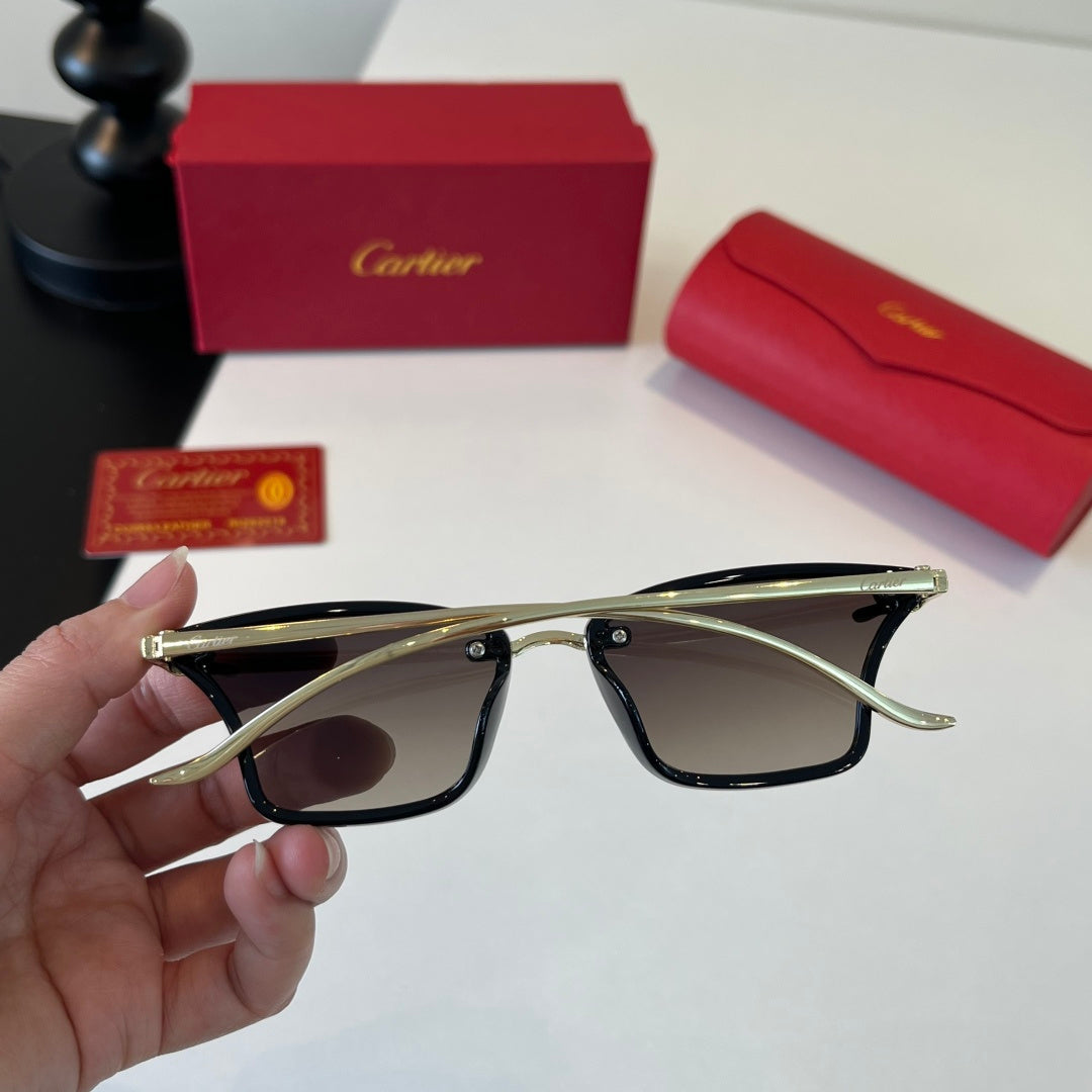 Cartier Lightweight Metal Rimless Silver Lens Sunglasses for Men & Wo - 432293 - detail image 8