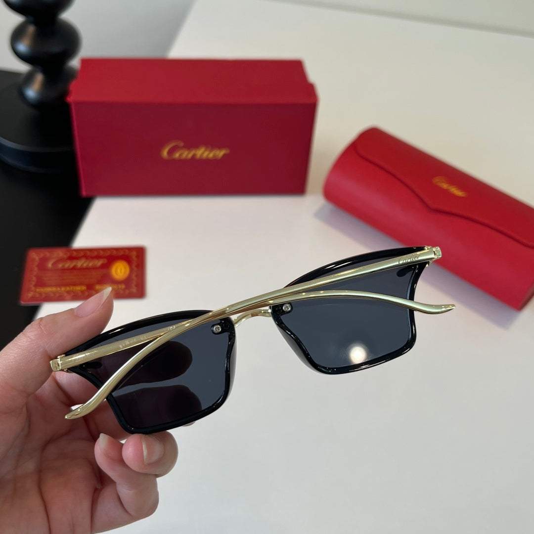 Cartier Lightweight Metal Rimless Silver Lens Sunglasses for Men & Wo - 415918 - detail image 8