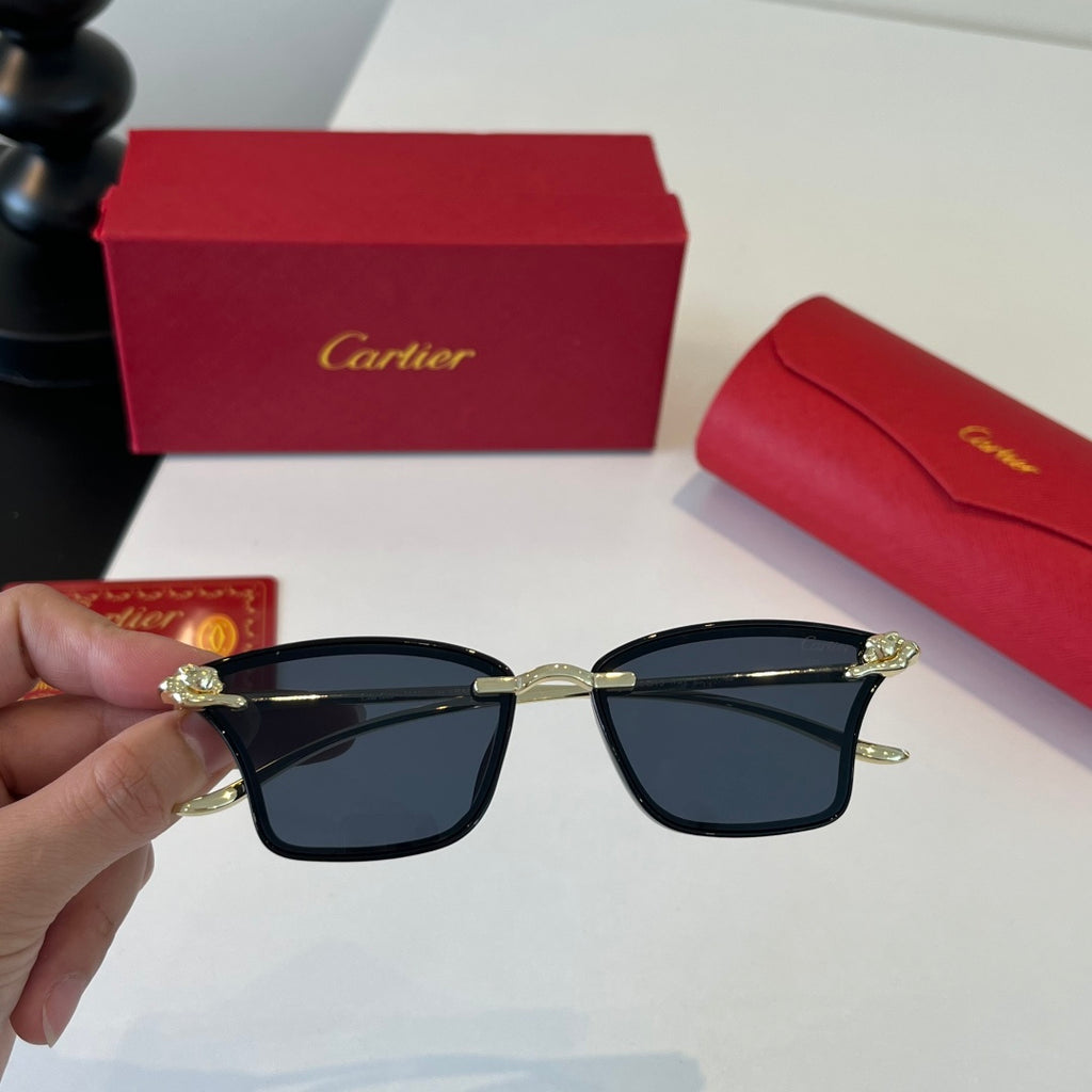 Cartier Lightweight Metal Rimless Silver Lens Sunglasses for Men & Wo - 432294 - detail image 4
