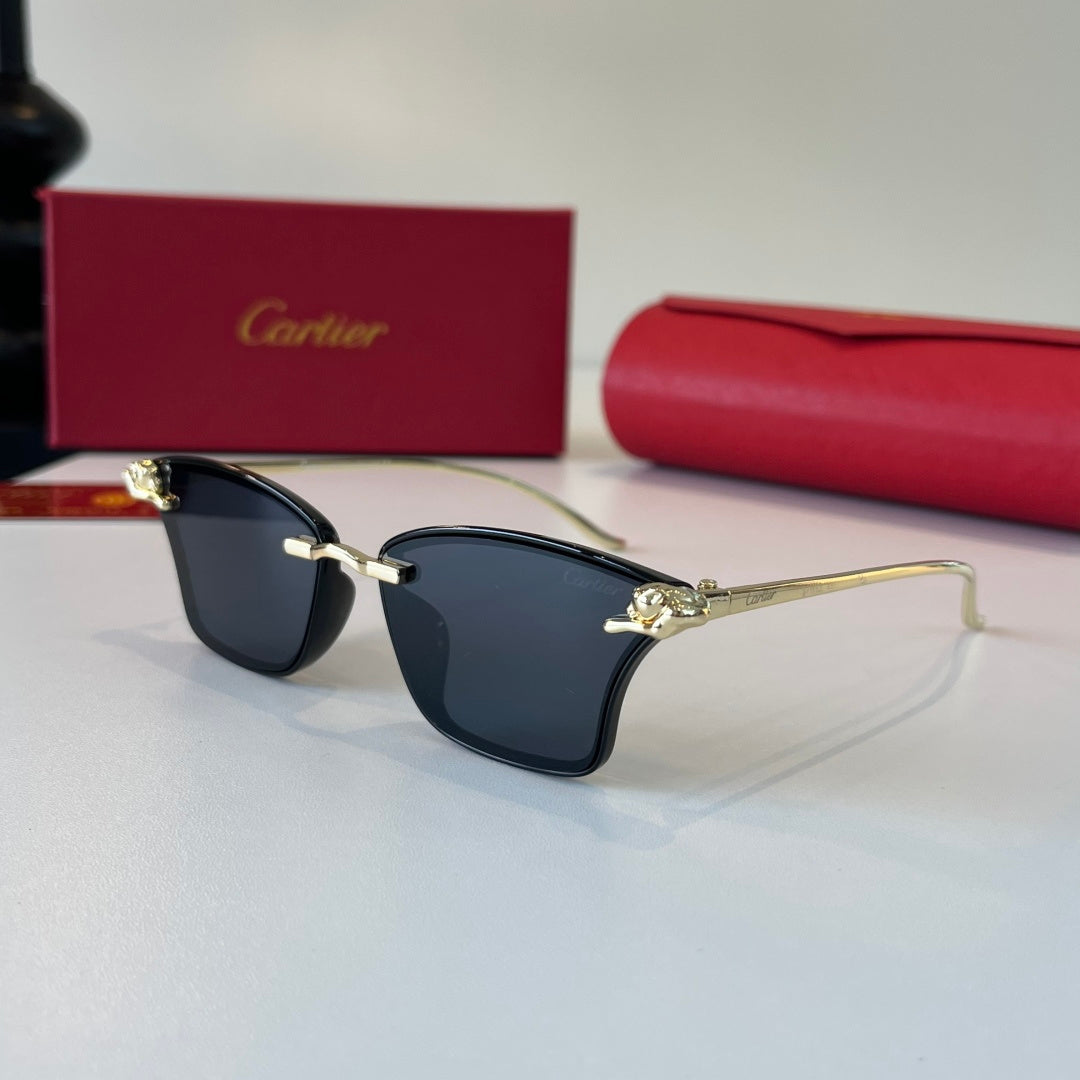Cartier Lightweight Metal Rimless Silver Lens Sunglasses for Men & Wo - 432294 - detail image 3