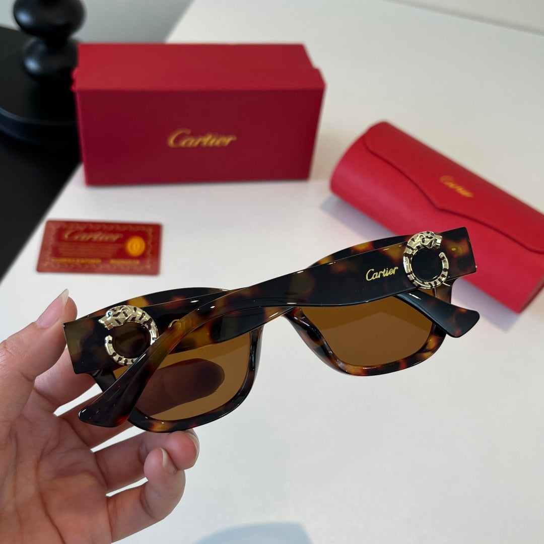 Cartier Fashion Black Lens Sunglasses for Men & Women - 415864 - detail image 7