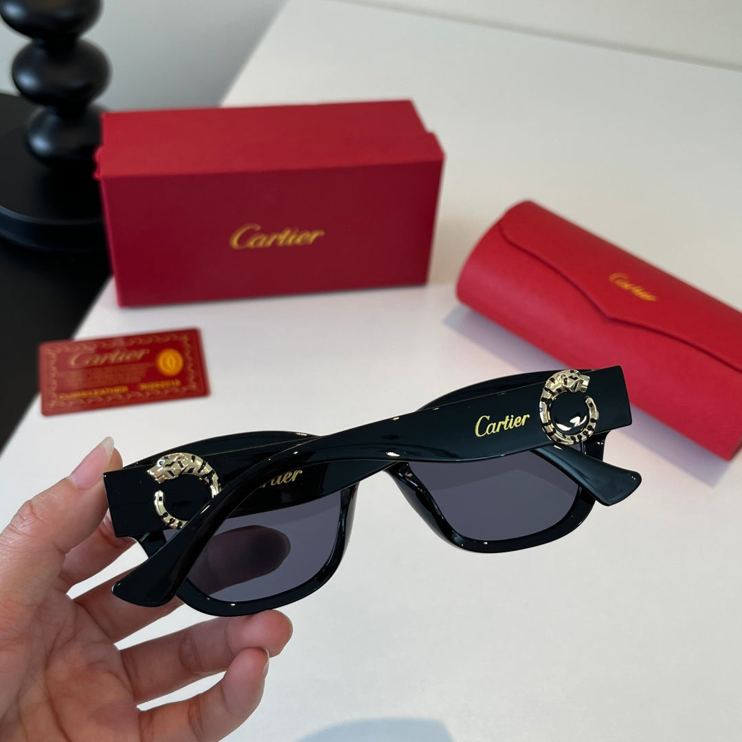 Cartier Fashion Black Lens Sunglasses for Men & Women - 465766 - detail image 8