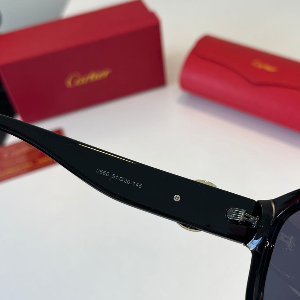 Cartier Fashion Black Lens Sunglasses for Men & Women - 415865 - detail image 9