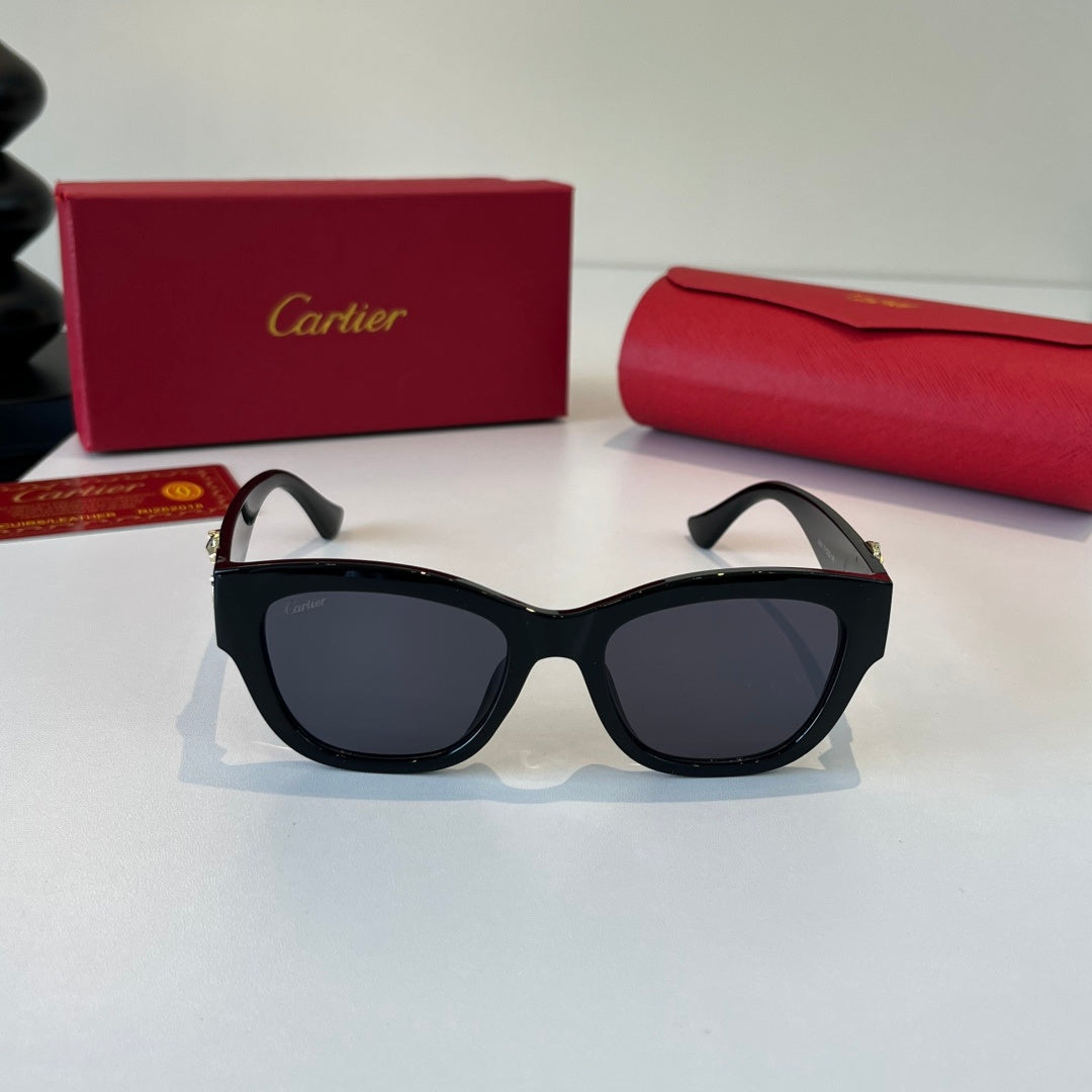 Cartier Fashion Black Lens Sunglasses for Men & Women - 465766 - detail image 2