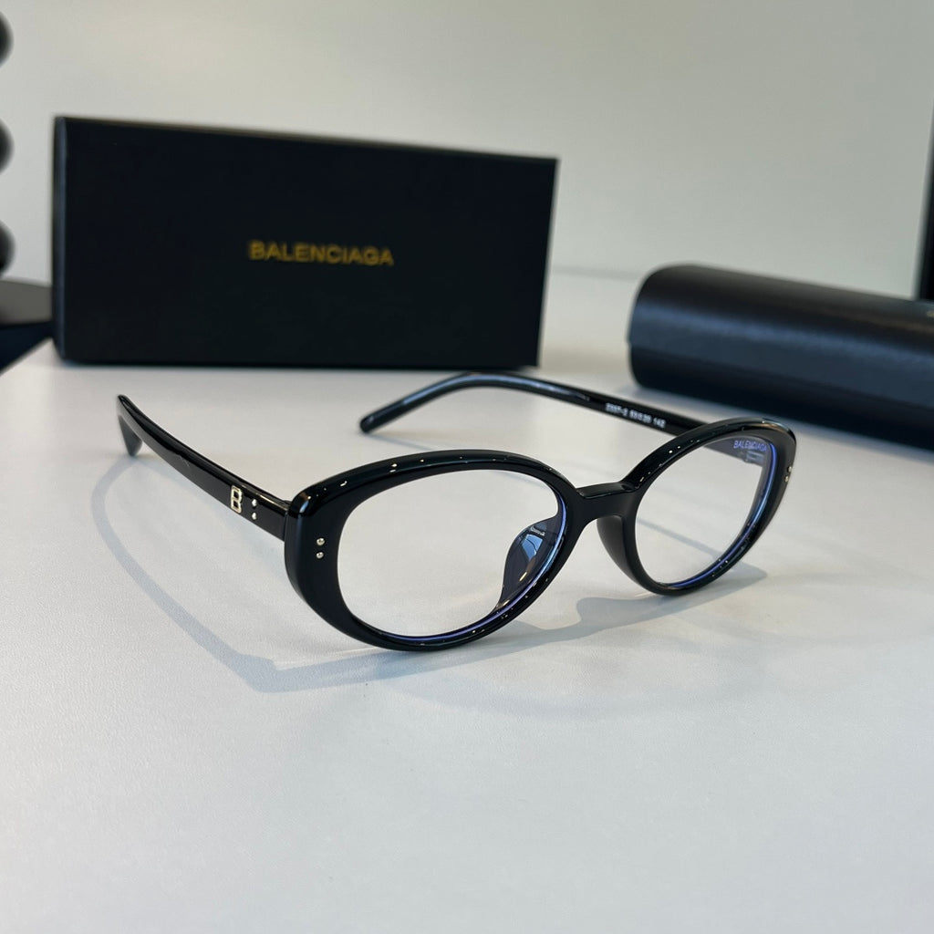 Balenciaga Rectangular Silver Lens Sunglasses for Men & Women - 466040
