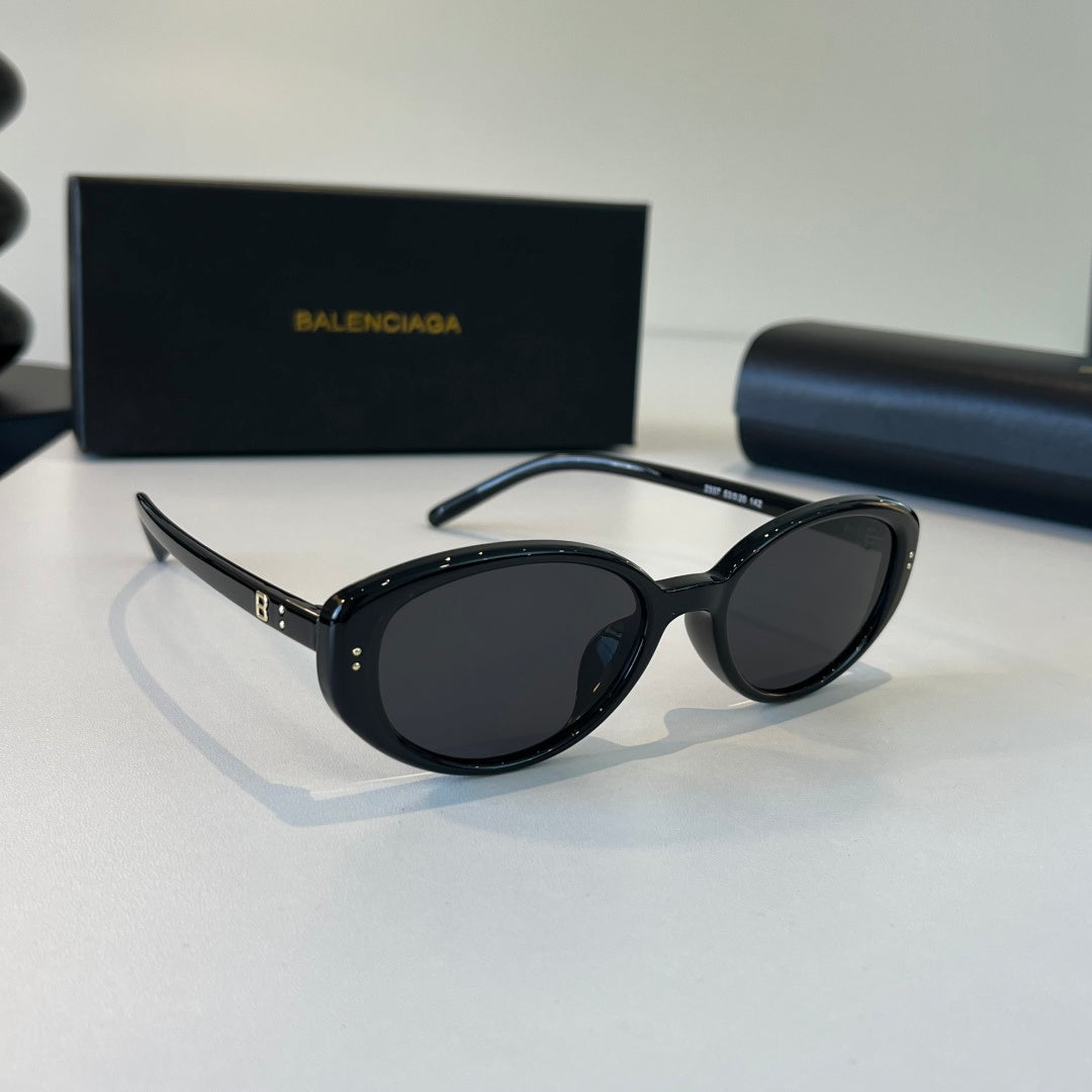 Balenciaga Rectangular Silver Lens Sunglasses for Men & Women - 466041