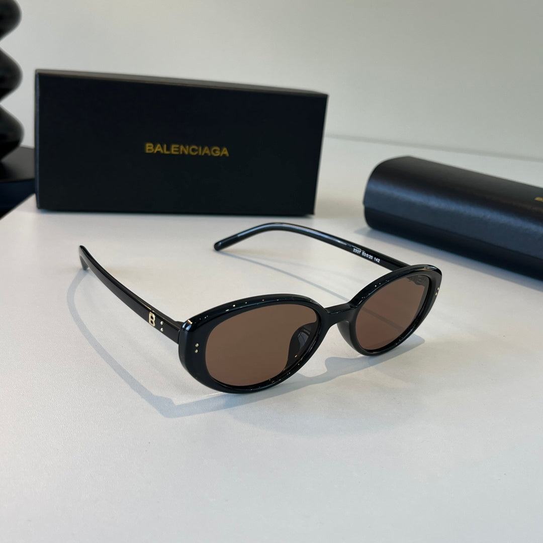 Balenciaga Rectangular Silver Lens Sunglasses for Men & Women - 416125
