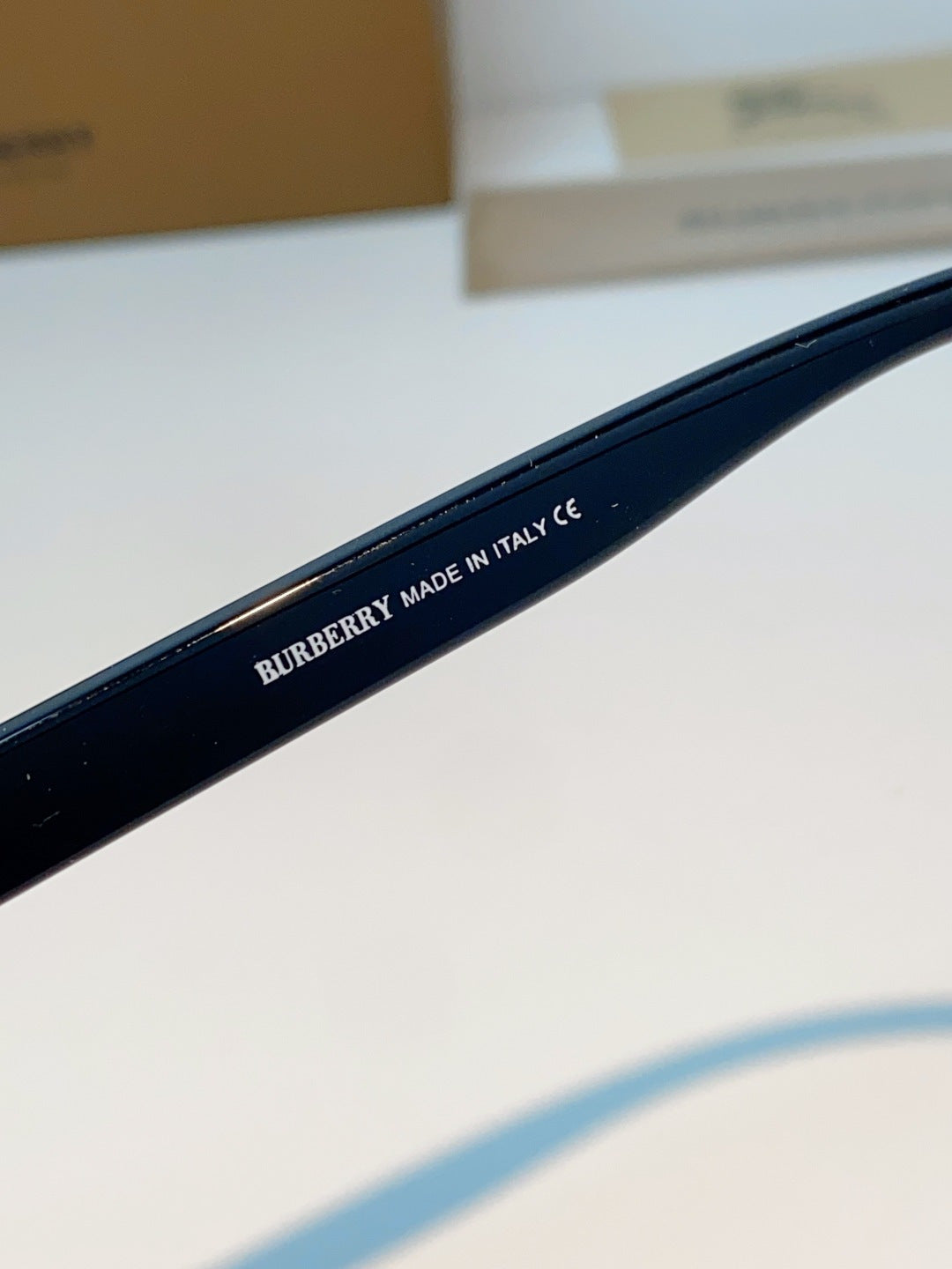 Burberry Metal Square Black Lens Sunglasses for Men - detail image 9