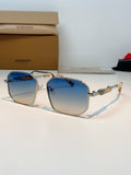 Burberry Metal Fashion Blue Lens Sunglasses for Men & Women