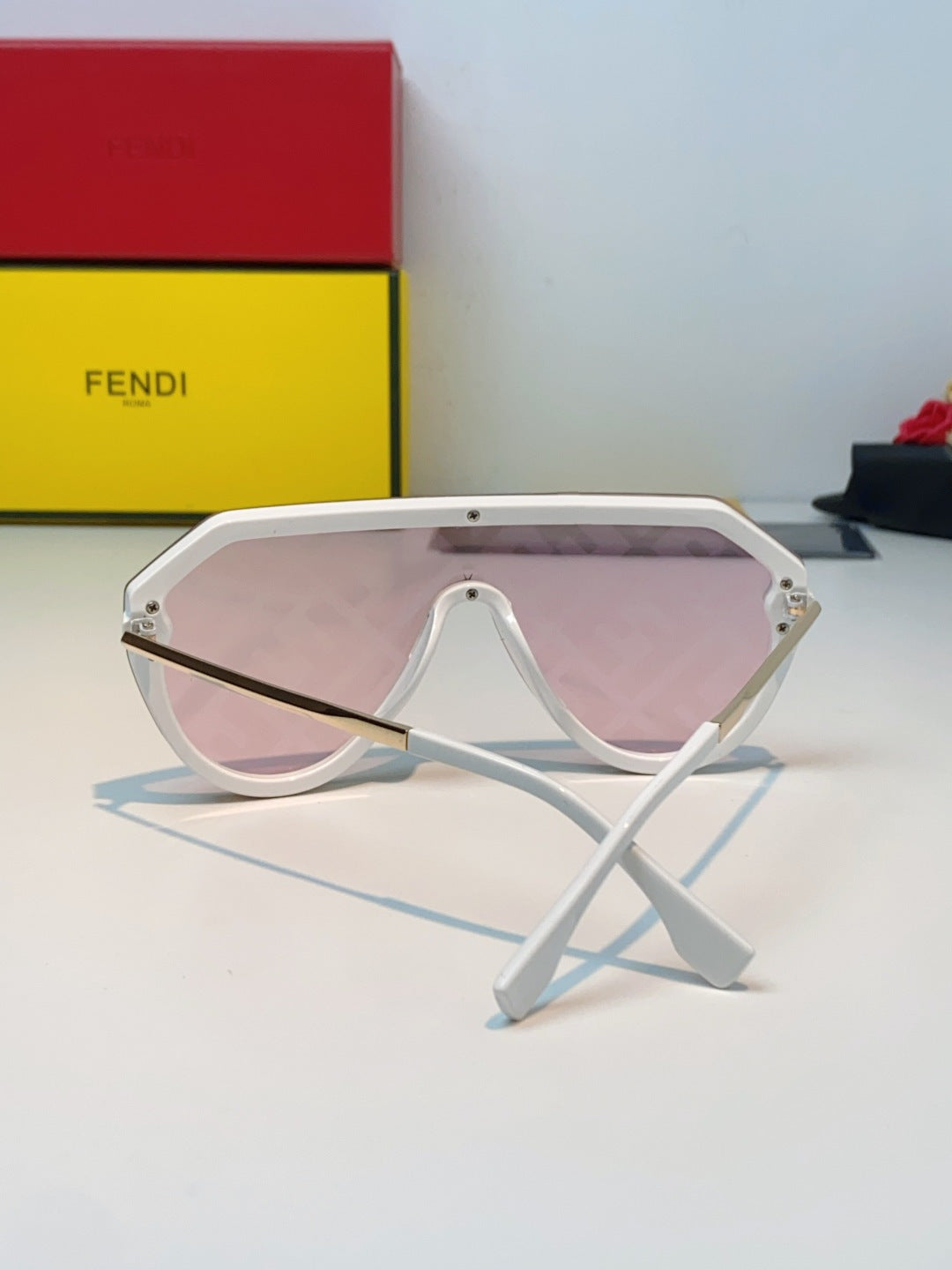 Fendi Lightweight Rimless Silver Lens Sunglasses for Men & Women - 358760 - detail image 3