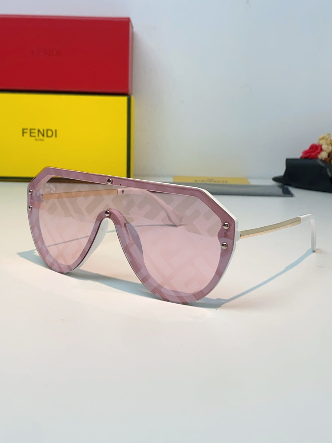 Fendi Lightweight Rimless Silver Lens Sunglasses for Men & Women - 358760