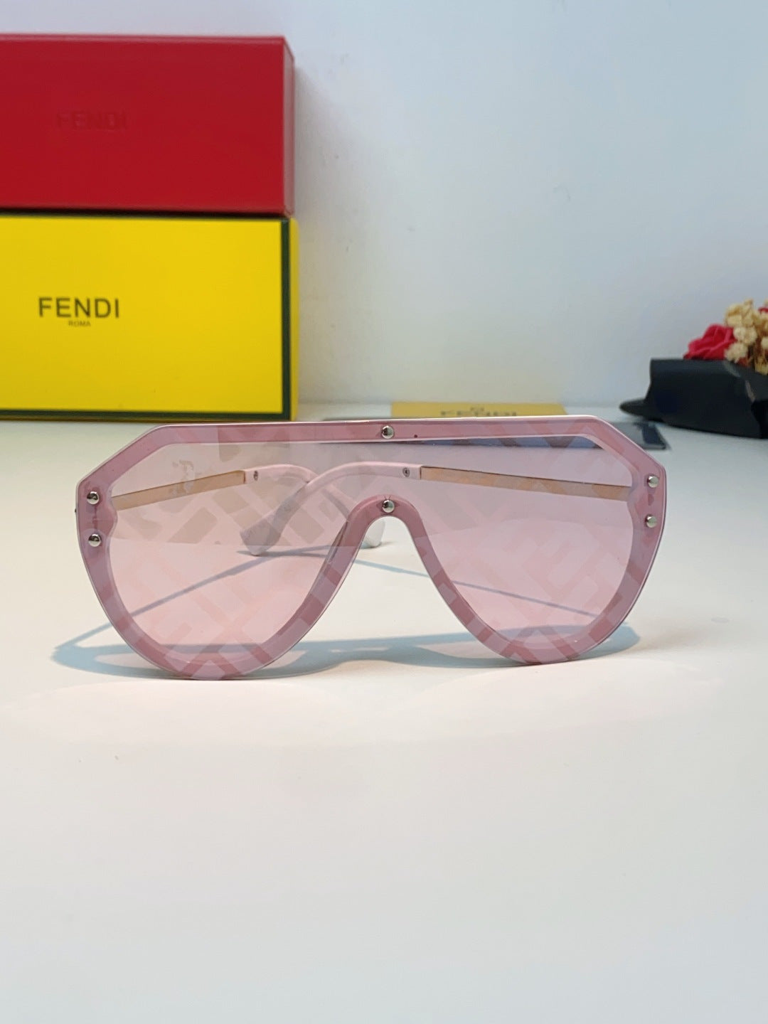 Fendi Lightweight Rimless Silver Lens Sunglasses for Men & Women - 358760 - detail image 2