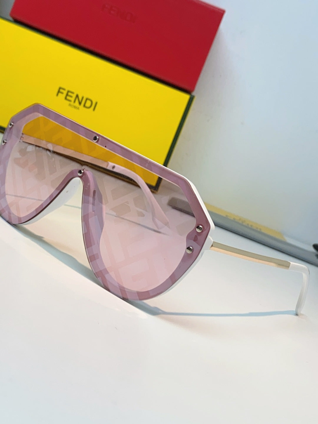 Fendi Lightweight Rimless Silver Lens Sunglasses for Men & Women - 358760 - detail image 7