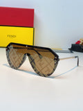 Fendi Lightweight Rimless Brown Lens Sunglasses for Men & Women - 358762