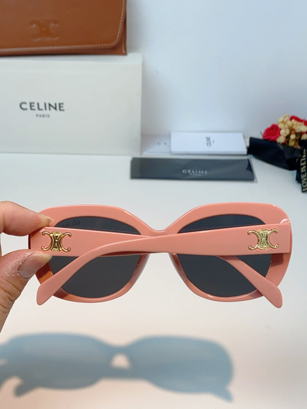 Celine Cat-Eye Black Lens Sunglasses for Men & Women - 358327 - detail image 5