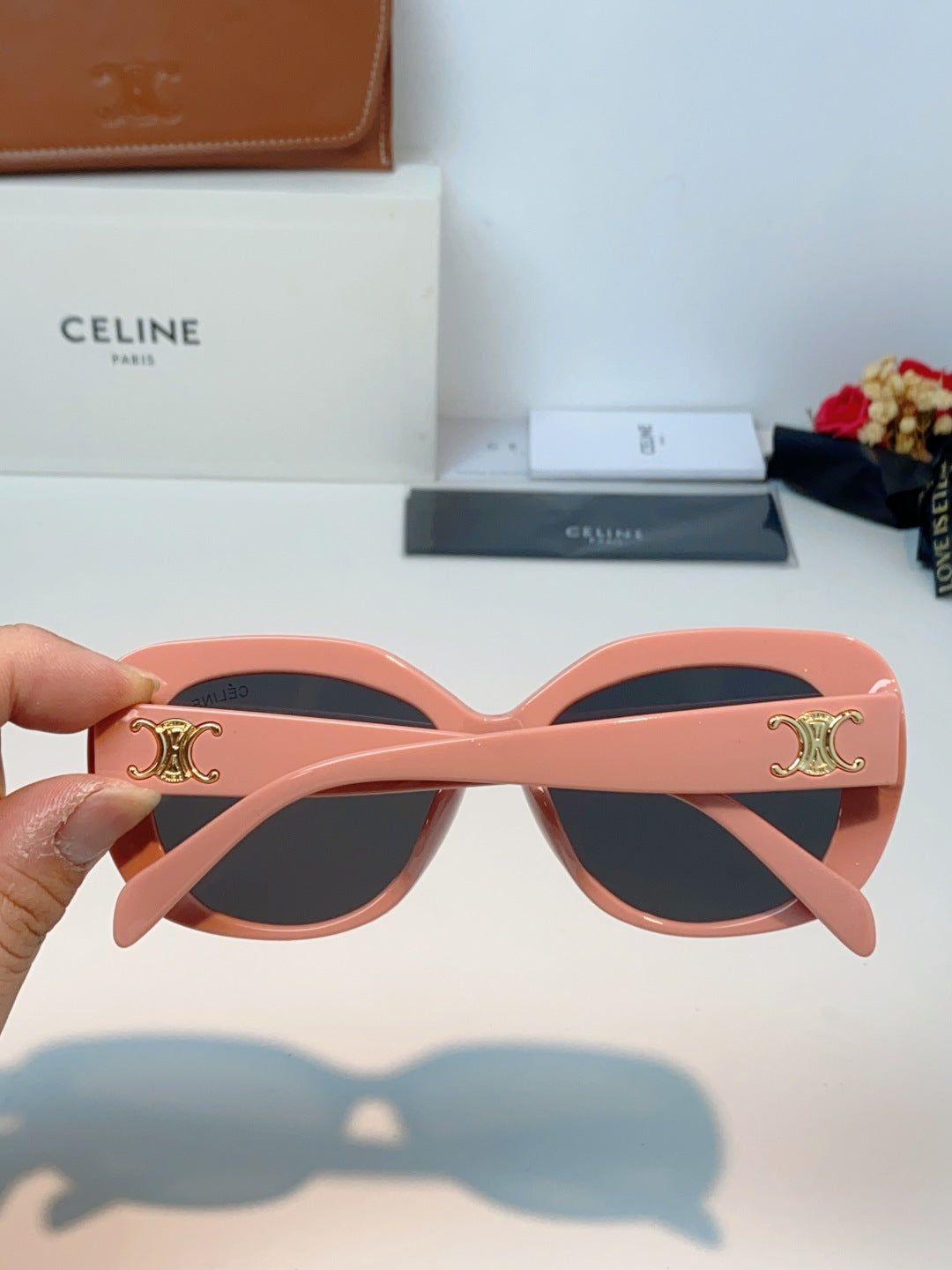 Celine Cat-Eye Black Lens Sunglasses for Men & Women - 358327 - detail image 5