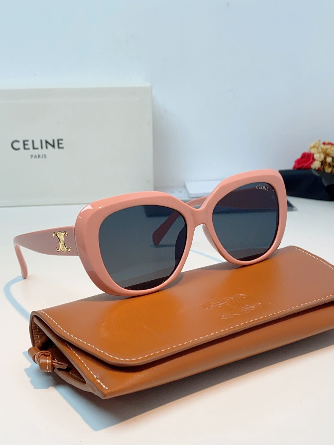 Celine Cat-Eye Black Lens Sunglasses for Men & Women - 358327 - detail image 11