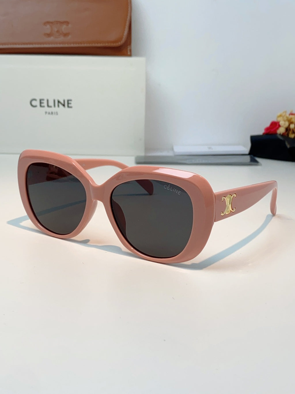 Celine Cat-Eye Black Lens Sunglasses for Men & Women - 358327