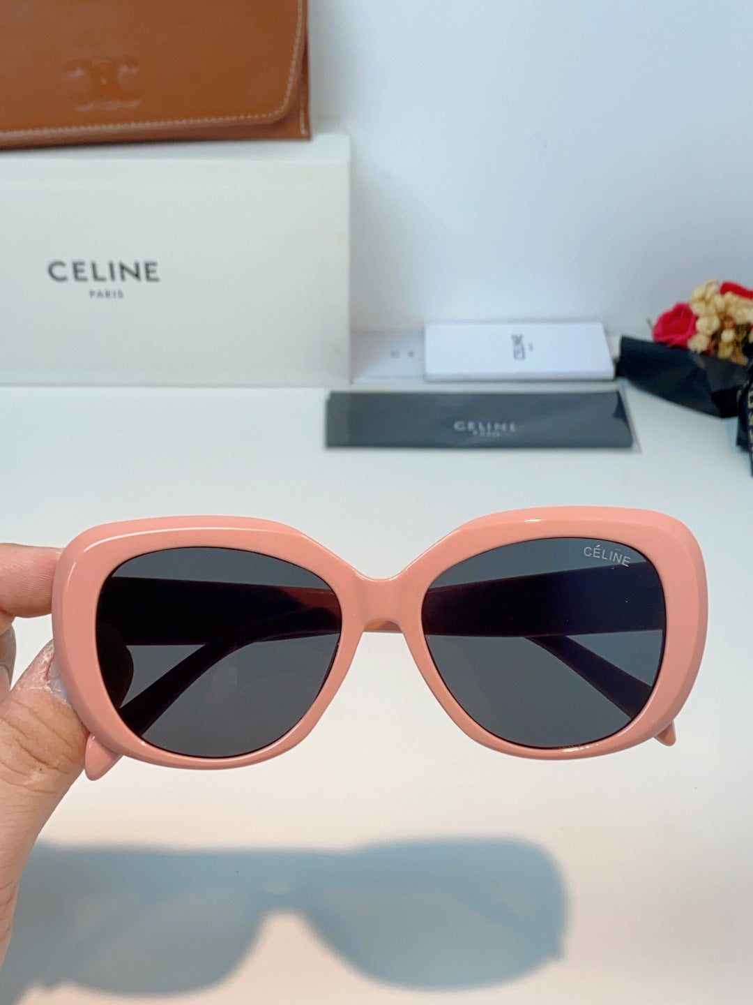 Celine Cat-Eye Black Lens Sunglasses for Men & Women - 358327 - detail image 4