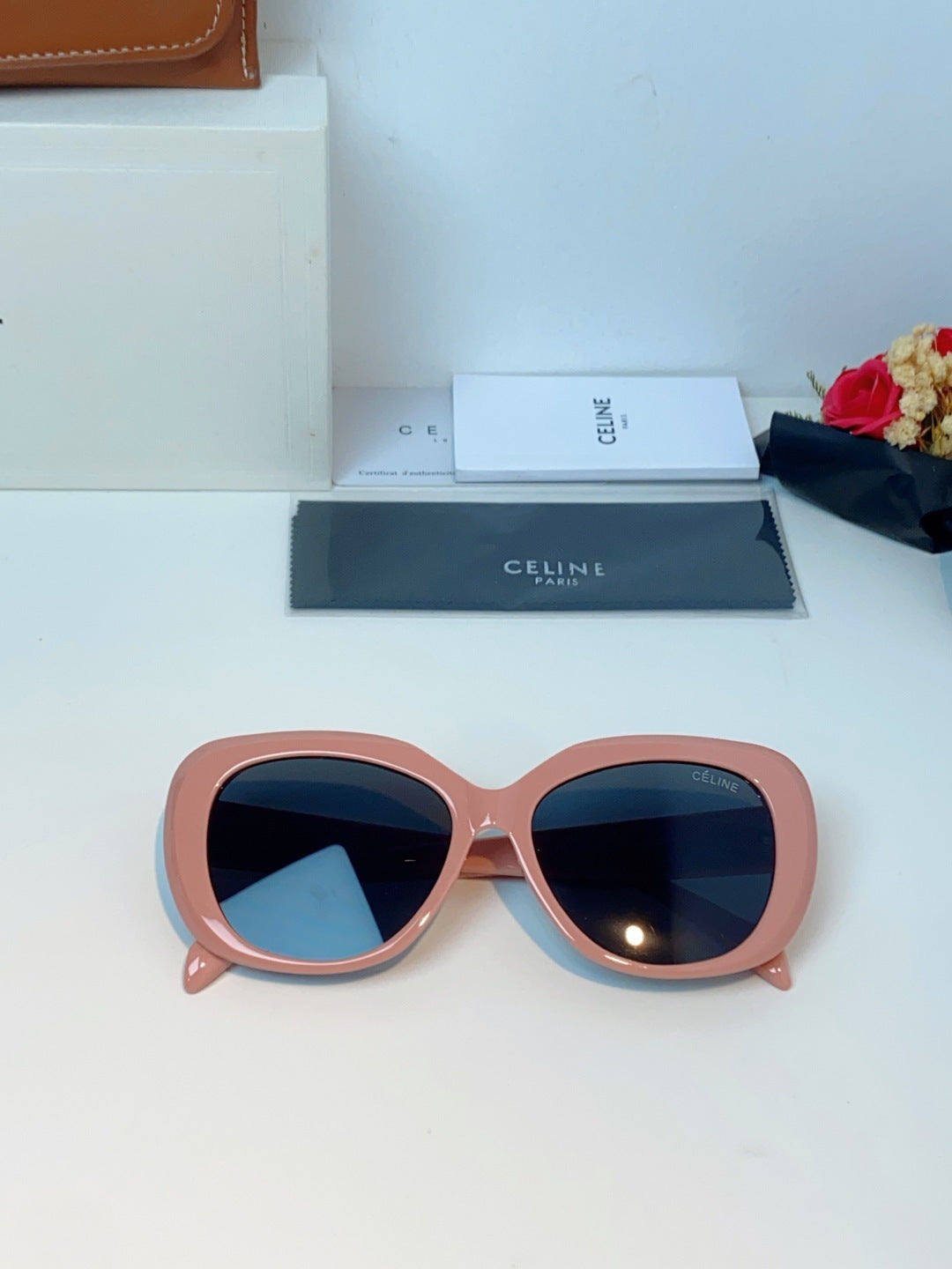 Celine Cat-Eye Black Lens Sunglasses for Men & Women - 358327 - detail image 10