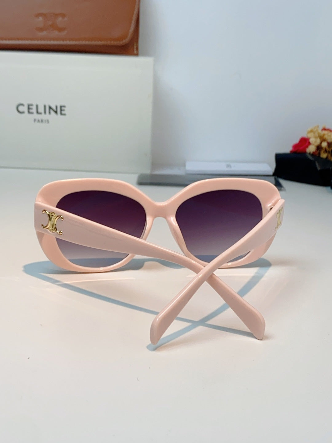 Celine Cat-Eye Purple Lens Sunglasses for Men & Women - detail image 3